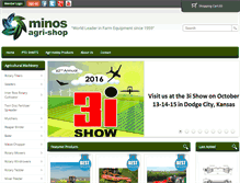 Tablet Screenshot of minosagrishop.com
